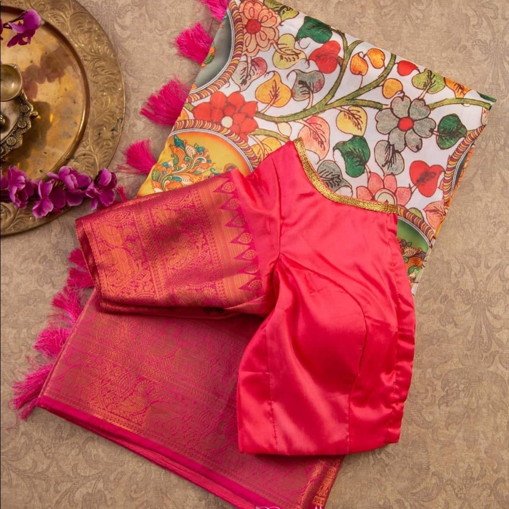 Saree with blouse size 38 expandable to 44